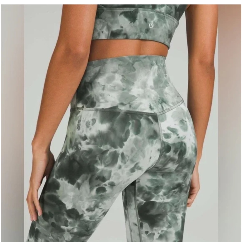 Lululemon Align Leggings, Diamond Dye, Starlight Smoked Spruce, Size 8, 28” - Picture 2 of 9